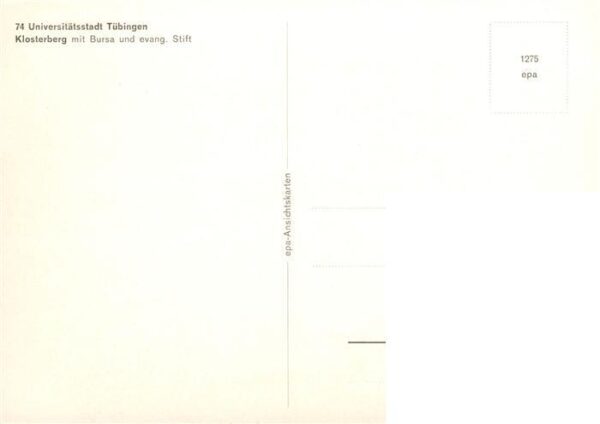 Tuebingen Klosterberg mit Bursa und ev Stift – Bild 2