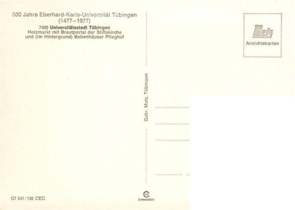 Tuebingen Holzmarkt mit Brautportal der Stiftskirche – Bild 2