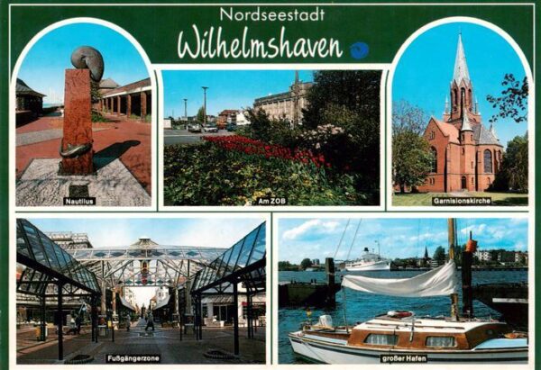 Wilhelmshaven Nautilus Am ZOB Garnisonskirche Fussgaengerzone Grosser Hafen