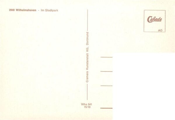 Wilhelmshaven Im Stadtplatz Gondelteich – Bild 2