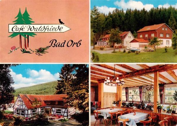 Bad Orb Cafe Waldfriede mit Gaestehaus Gastraum