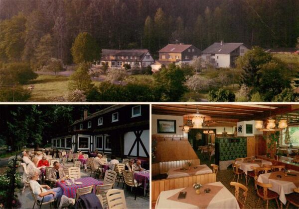 Bad Orb Gaestehaus Cafe Waldfrieden Terrasse Gastraum