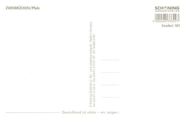 Zweibruecken Pfalz Schloss Kirche Rosengarten Fontaene Pferd – Bild 2