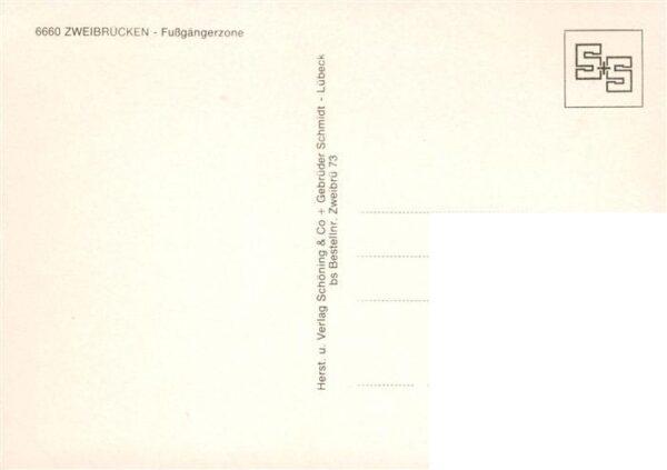 Zweibruecken Pfalz Fussgaengerzone – Bild 2