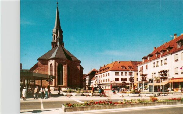 Zweibruecken Pfalz Markplatz mit Alexanderkirche