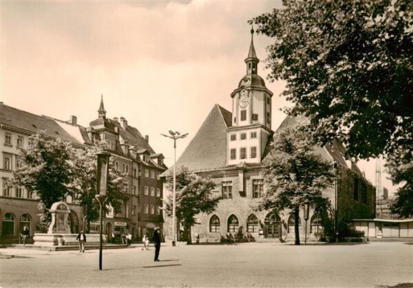 Jena  Thueringen Markt mit Rathaus