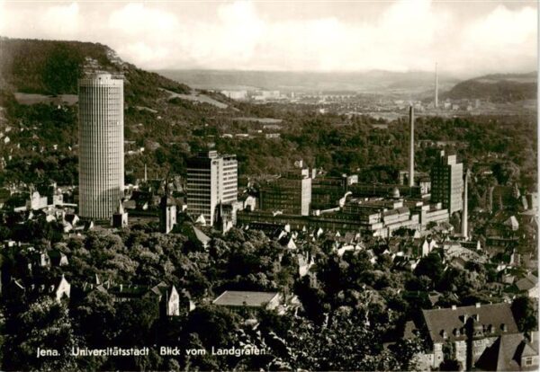 Jena  Thueringen Blick vom Landgrafen