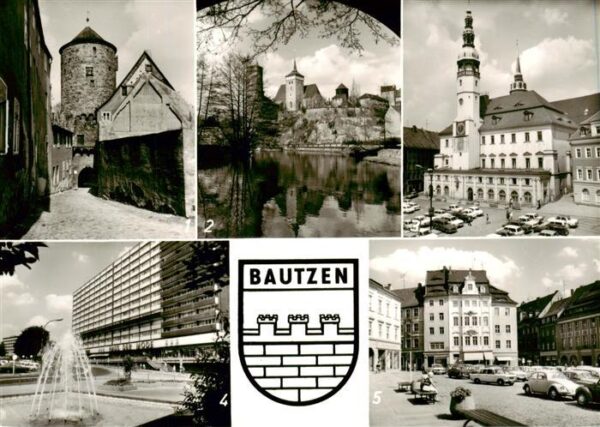 Bautzen Nikolaiturm Michaelskirche Rathaus Wohnhochhaus Hauptmarkt