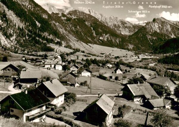 Hinterstein Bad Hindelang Panorama mit Rauhorn Kugelhorn Schrecksee