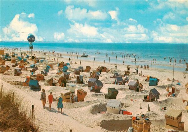 Langeoog Nordseebad Strandpartie