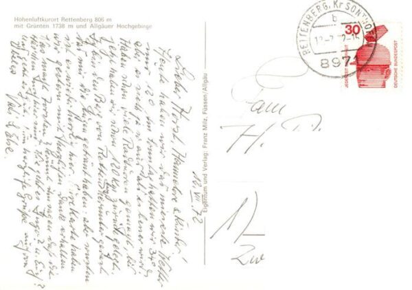 Rettenberg Oberallgaeu mit Gruenten und Allgaeuer Hochgebirge – Bild 2