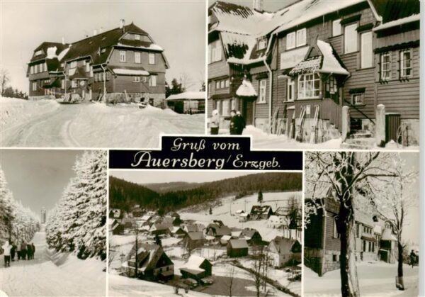 Auersberg 1020m Wildenthal Erzgebirge Teilansichten Panorama