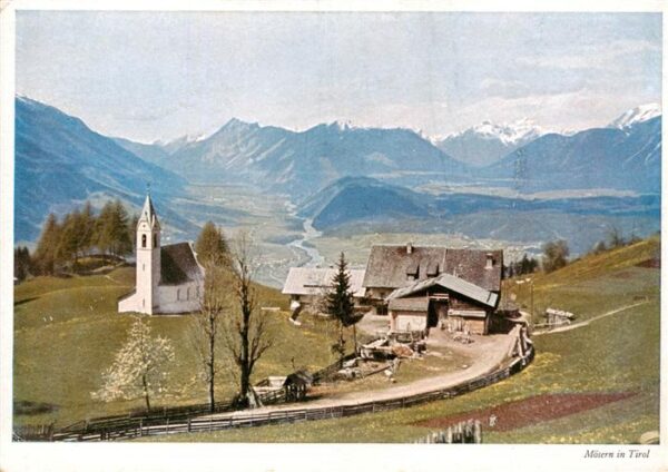 Moesern Seefeld Tirol AT Ortsansicht mit Kirche