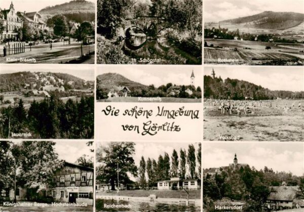 Goerlitz  Sachsen Klein Biesnitz Schoenstal Rothstein Jauernick Volksbad Koenigs