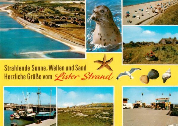 List  Sylt Fliegeraufnahme Robbe Fischerhafen Panorama