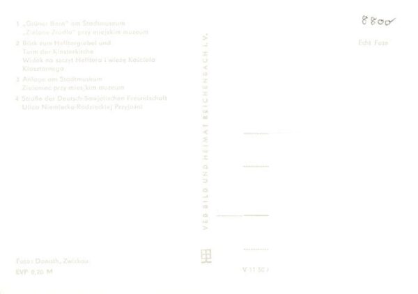 Zittau Gruener Born am Stadtmuseum Hefftergiebel und Turm der Klosterkirche Anla – Bild 2