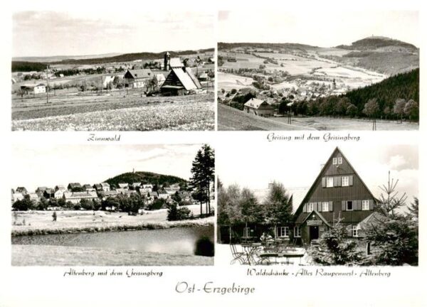 Zinnwald-Georgenfeld Erzgebirge Sachsen Geising mit Geisingberg Altenberg Waldsc