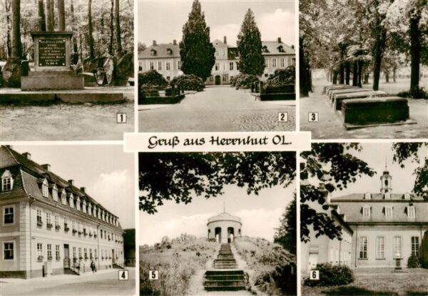 Herrnhut Denkstein Vogtshof Zinzendorf Graeber Witwenhaus Hutberg Altan Kirchens