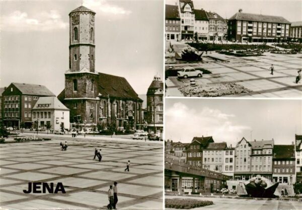 Jena  Thueringen Platz der Kosmonauten Stadtkirche Platz der Kosmonauten