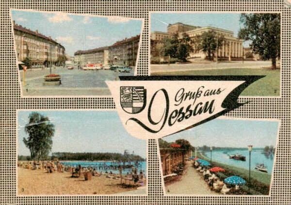 Dessau-Rosslau Strasse der DSF Landestheater Strandbad Adria HOG Kornhaus an der