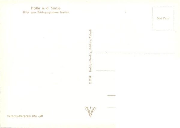 Halle  Saale Blick zum Paedagogischen Institut – Bild 2