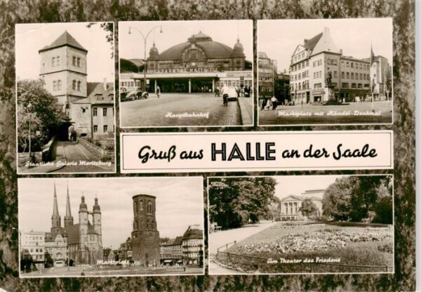 Halle  Saale Staatl Galerie Moritzburg Marktplatz Hauptbahnhof Marktplatz Haende