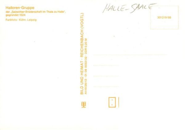 Halle  Saale Halloren Gruppe der Salzwerker Bruederschaft im Thale zu Halle – Bild 2