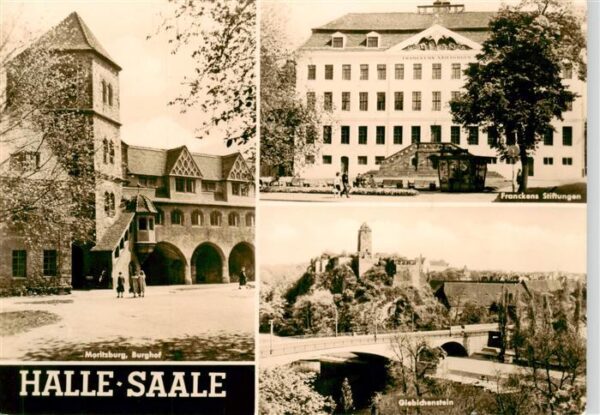 Halle  Saale Moritzburg Burghof Franckens Stiftungen Burg Giebichenstein