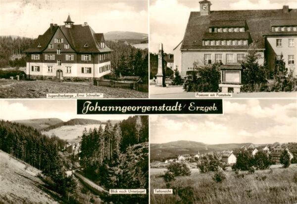 Johanngeorgenstadt Jugendherberge Ernst Schneller Postamt mit Postschule Unterju