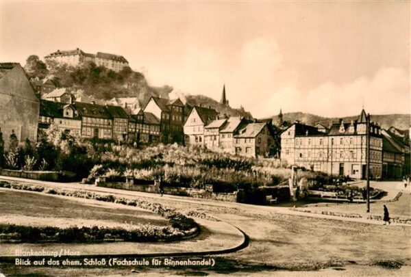Blankenburg Harz Blick auf das ehem Schloss