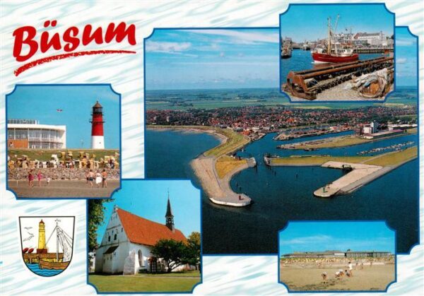 Buesum Nordseebad Strandpartien Leuchtturm Kirche Fischereihafen