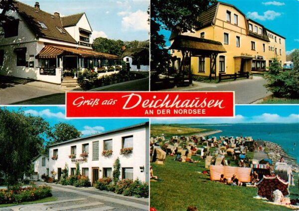 Deichhausen Buesum Nordseebad Restaurant Hotels Strandpartie