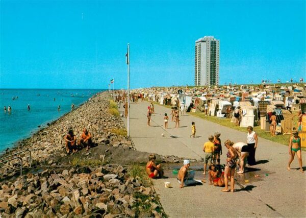 Buesum Nordseebad Am Korbstrand Promenade