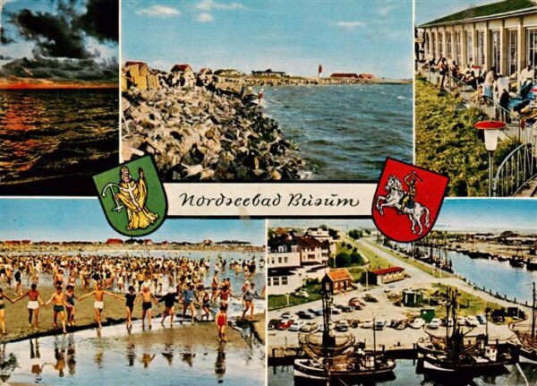 Buesum Nordseebad Strandpartien Wattwanderung Hafenpartie Hotel