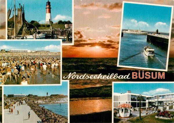 Buesum Nordseebad Hafen Wattwanderung Promenade Faehrschiffe Hotel