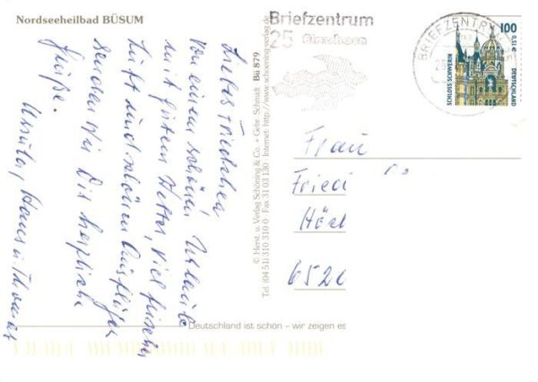 Buesum Nordseebad Strand Fischereihafen Alleestrasse Ortspartie – Bild 2