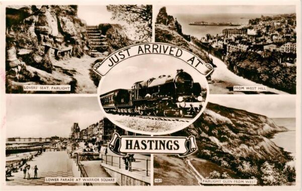 Hastings East Sussex UK Lovers Seat Fairlight Train From West Hill Lower Parade