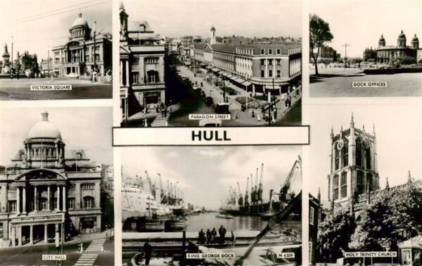 Hull  UK Victoria Square Paragon Street Dock Offices City Hall King George Dock