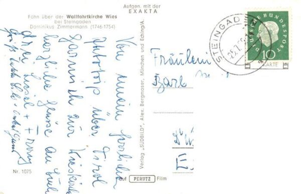 Steingaden Allgaeu Wallfahrtskirche Wies Fliegeraufnahme – Bild 2