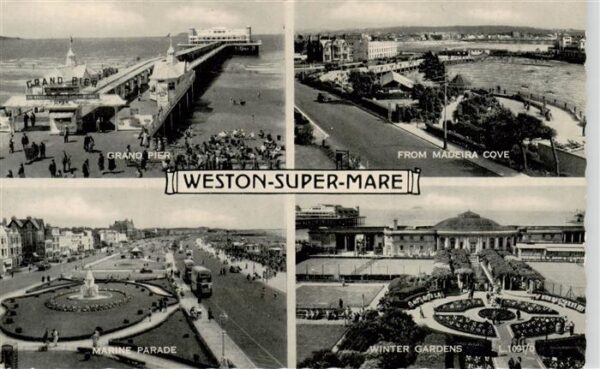 Weston-super-Mare  UK Grand Pier Madeira Cove Marine Parade Winter Gardens