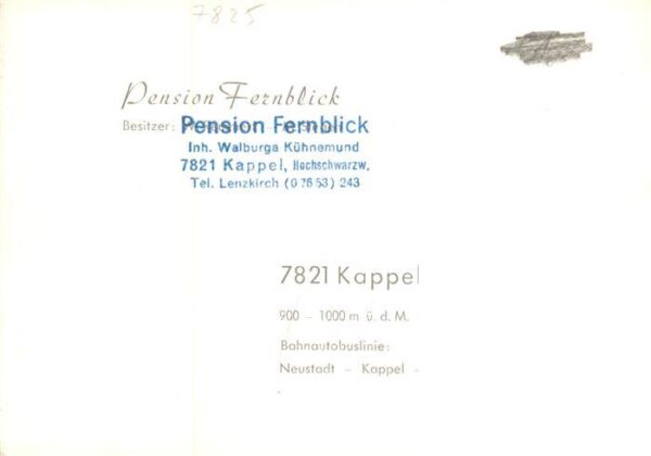 Kappel Lenzkirch Pension Fernblick – Bild 2
