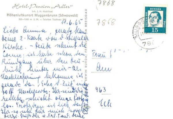 Muggenbrunn Hotel Pension Adler – Bild 2