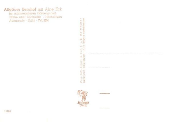 Sonthofen  Oberallgaeu Allgaeuer Berghof mit Alpe Eck – Bild 2