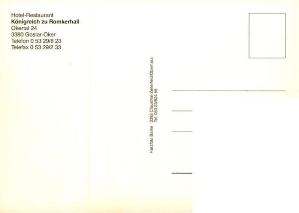 Oker Harz Hotel Restaurant Koenigreich zu Romkerhall – Bild 2