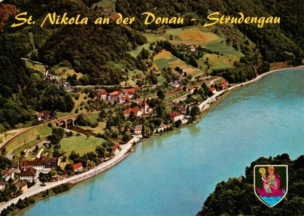 St Nikola an der Donau AT Fliegeraufnahme