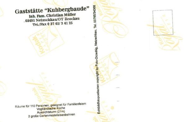 Netzschkau Gaststaette Kuhbergbaude Gastraeume Terrasse Aussichtsturm – Bild 2