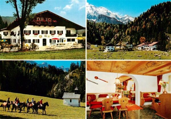 Klais Alpengut Gasthaus Elmau Panorama Reiter Gaststube