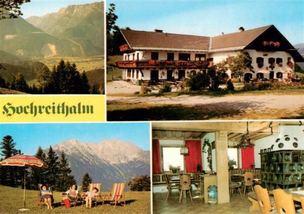 Golling  Salzach AT Berggasthaus Hochreithlam Panorama Liegewiese Gastraum