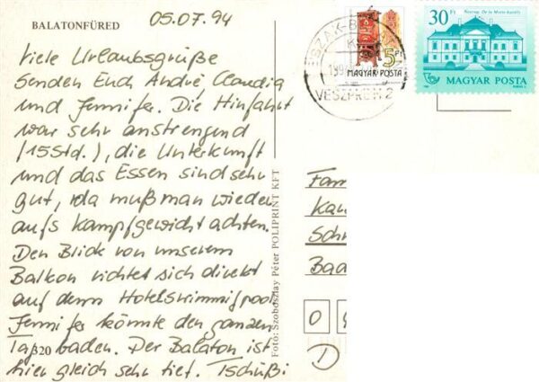 Balatonfuered Fliegeraufnahme – Bild 2