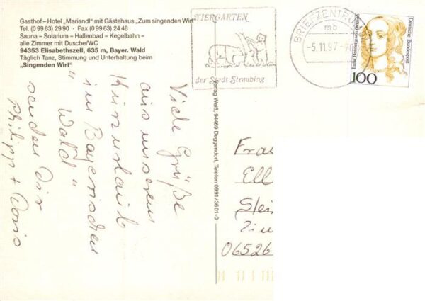 Elisabethszell Haibach Bayern Gasthof Hotel Mariandl mit Gaestehaus Zum singende – Bild 2